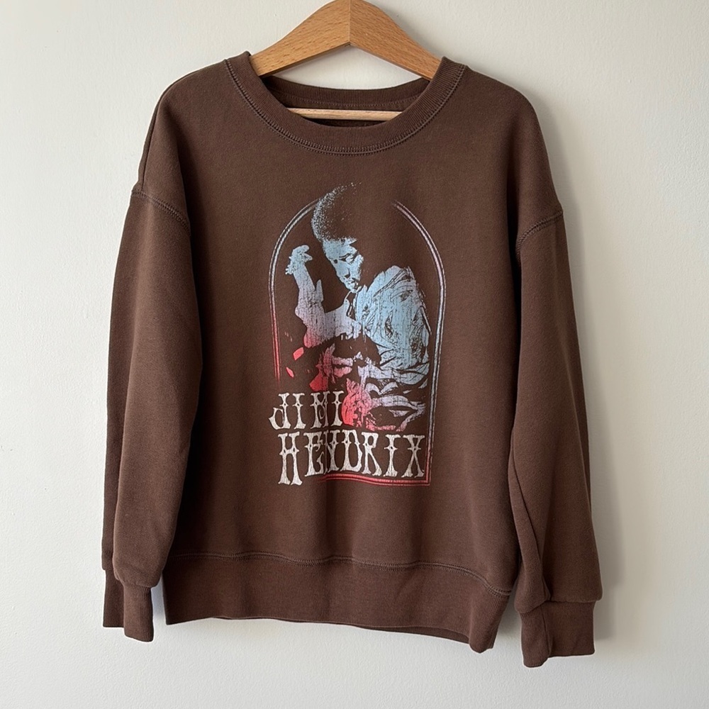 Abercrombie Kids Brown Graphic Sweater Crewneck Pullover